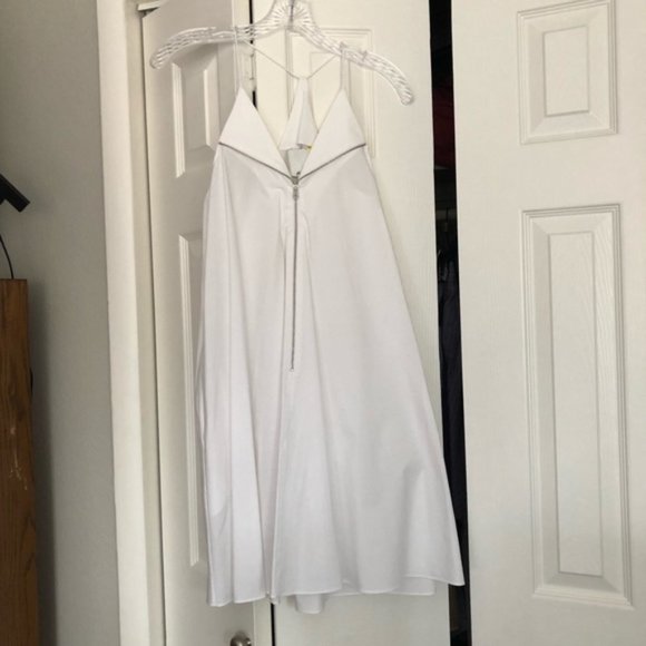 New 3.1 Phillip Lim cotton zip trapeze tent swing relaxed crisp poplin minidress - Picture 13 of 16